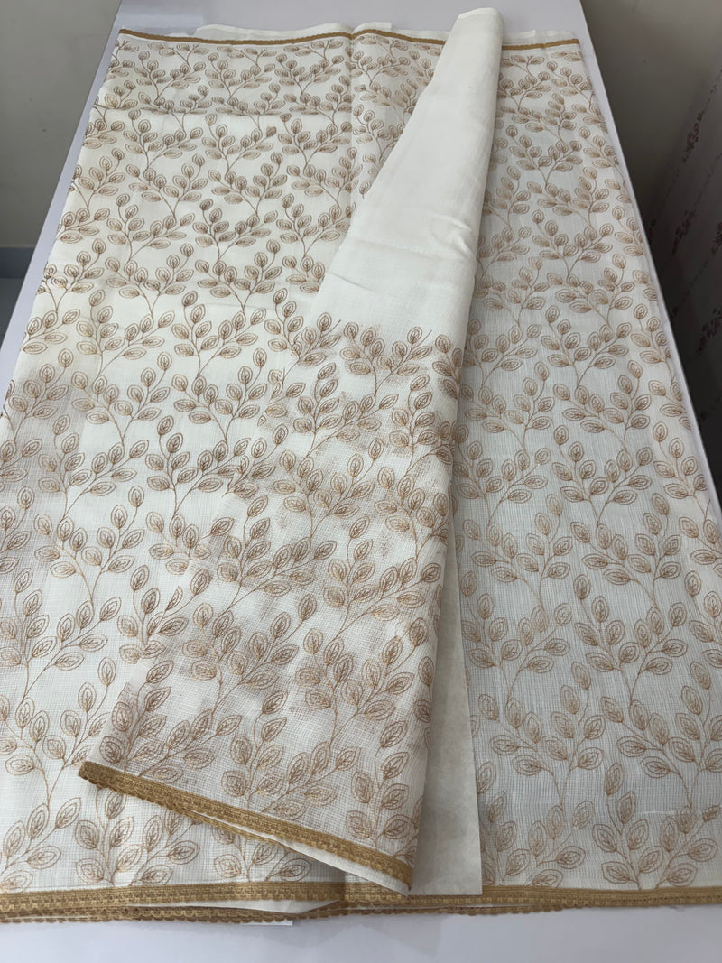 Kota cotton embriodery saree MS1490