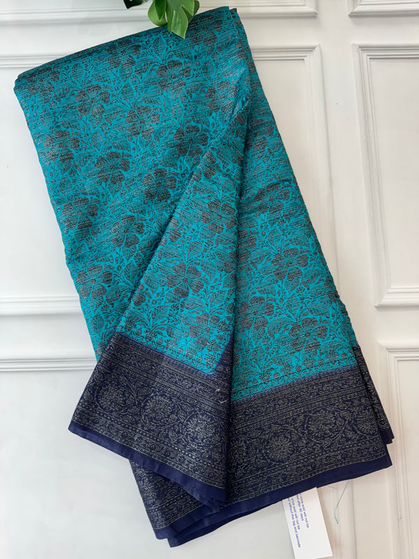 Semi banarasi weaving saree MBS963