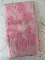 Jute linen saree with applique work MSH152