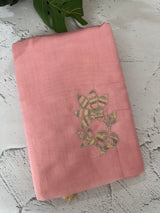 Tussar finish soft silk saree with thread embroidery MTS568