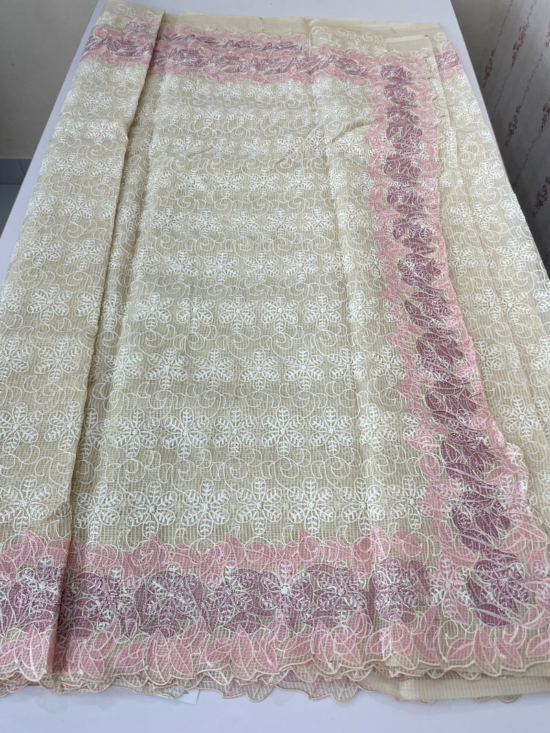 Phulkari NetKota embroidery saree - MSH987