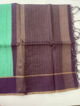 Semi silk saree with zari weaving  MSG6161