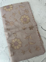 Soft Pashmina saree with organza Applique work MSH253