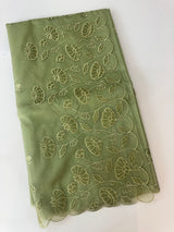 Viscose Organza saree with applique work-MSH103 DuskyGreen
