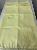 Soft crush Organza saree with beads work MBS679 ButterYellow