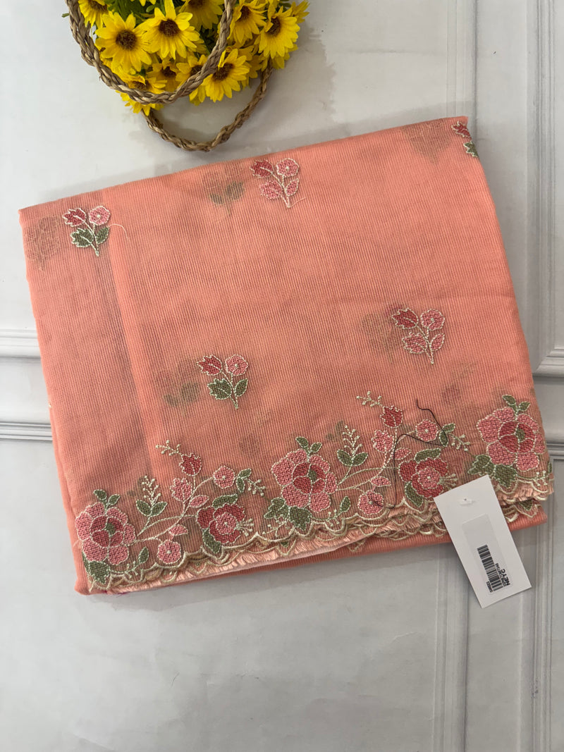 Kota Supernet saree SSPNETC- Peach