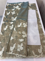 Organza saree with thread work- MC318