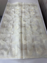 Semi organza saree with thread work - MSH910 Offwhite