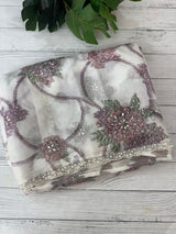 Handworked chiffon Organza saree MCS4534