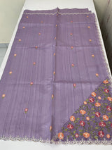Cutwork Semi tussar saree MTSS680