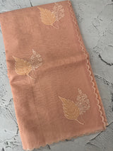 Kota Moonga checks Applique work saree  MSH278(3)