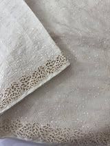 Cutwork Blended satin-tussar saree MTS9078