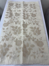 Lines Mul chanderi saree with tissue applique work MSH147- Offwhite