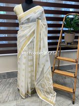 Banarasi soft chinnon silk saree MBST212