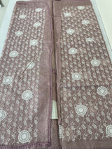 Soft kota checks saree with embroidery SVTS25