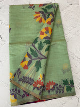 Jamdani silk Cotton Saree with thread work  MSJ787