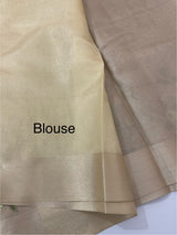 Tissue silk saree with embroidery MSH235