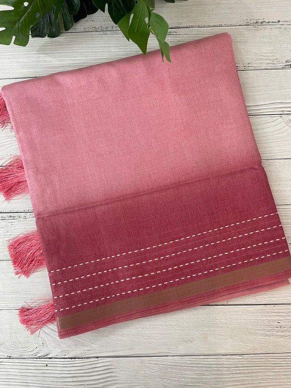 Soft Semi silk saree with thread work MSR698