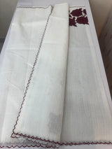 NetKota Applique work saree  MSH138- DeepMaroon