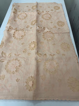 Soft Pashmina saree with organza Applique work MSH253