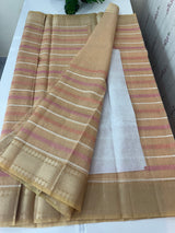 Tissue silk saree MTTS78 - Peach