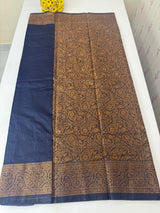 Banarasi warm silk saree with brocade blouse MS12165 DarkBlue