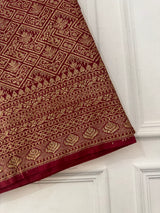 Banarasi semi katan saree SHKNSNM Maroon