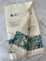 Soft kota checks saree with embroidery - STWSMY