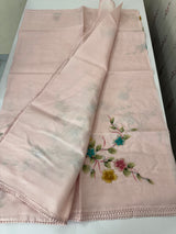 Kota saree with Digital Floral Print with Sequin Embellishment MS14953 PastelPink
