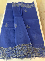 NetKota Applique work saree  MSH110- Blue