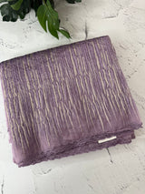 Glass organza saree with embroidery - MS1265 Lavender