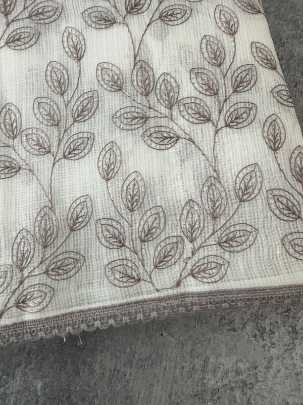 Kota cotton embriodery saree MS1490