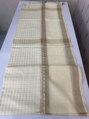 Soft blended tussar saree  MKT121 (4) - Cream