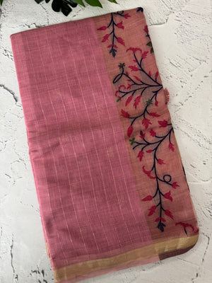 Jamdani silk Cotton Saree with thread work  MSJ795