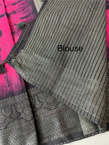 Tie & Dye semi silk sarees  MSS9876