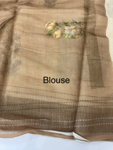 Semi linen saree with blouse MLS8765 (3)
