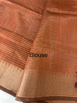 Semi silk sarees with temple border  MTS890