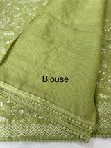 Kota silk saree with embroidery MKS7012 - LeafGreen