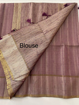 Tussar mix Semi silk saree with thread work MSS8930