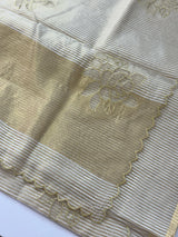 Tissue mix Soft silk saree with applique work MS8146 - Golden