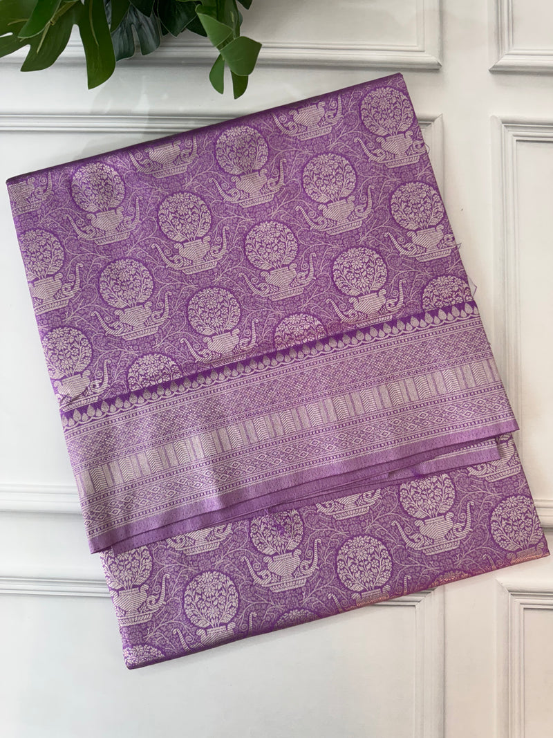 Premium Pastel soft silk Saree - MKP981 Wild Lavender