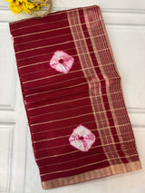 Banarasi Weaving Dola Silk Saree