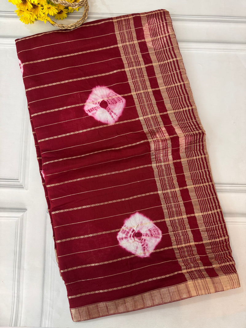 Banarasi Weaving Dola Silk Saree