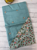 Soft kota silk saree with embriodery work MS89432