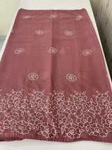 Georgette saree with embroidery work MSG456