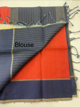 Semi silk saree with zari weaving  MSG6161