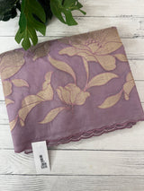 Semi Organza saree with tissue applique work MS5081- Lavender