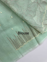 Semi organza saree with thread work - MSH910