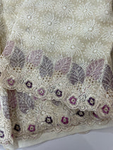 Cutwork Phulkari NetKota embroidery saree - MSH987