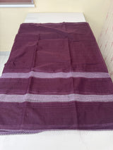 Supernet saree with crochet work and lace border MCJ5433 Wine